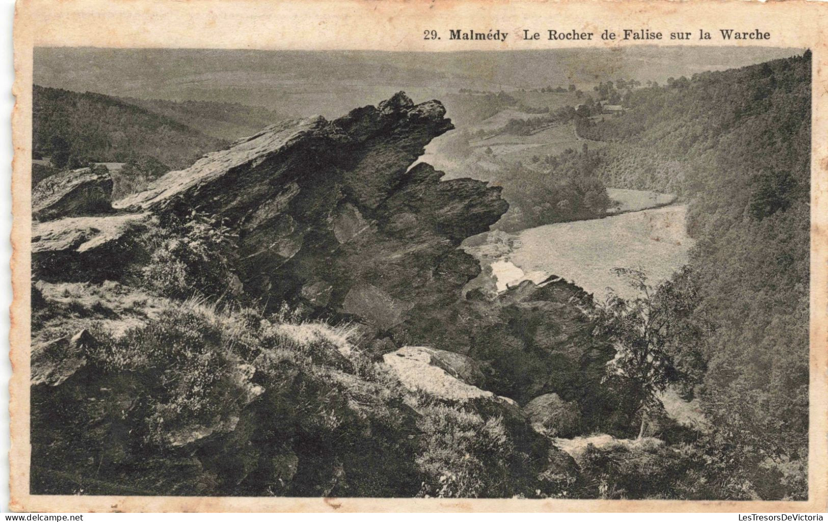 BELGIQUE - Malmédy - Le Rocher De Falise Sur La Warche - Carte Postale Ancienne - Malmedy