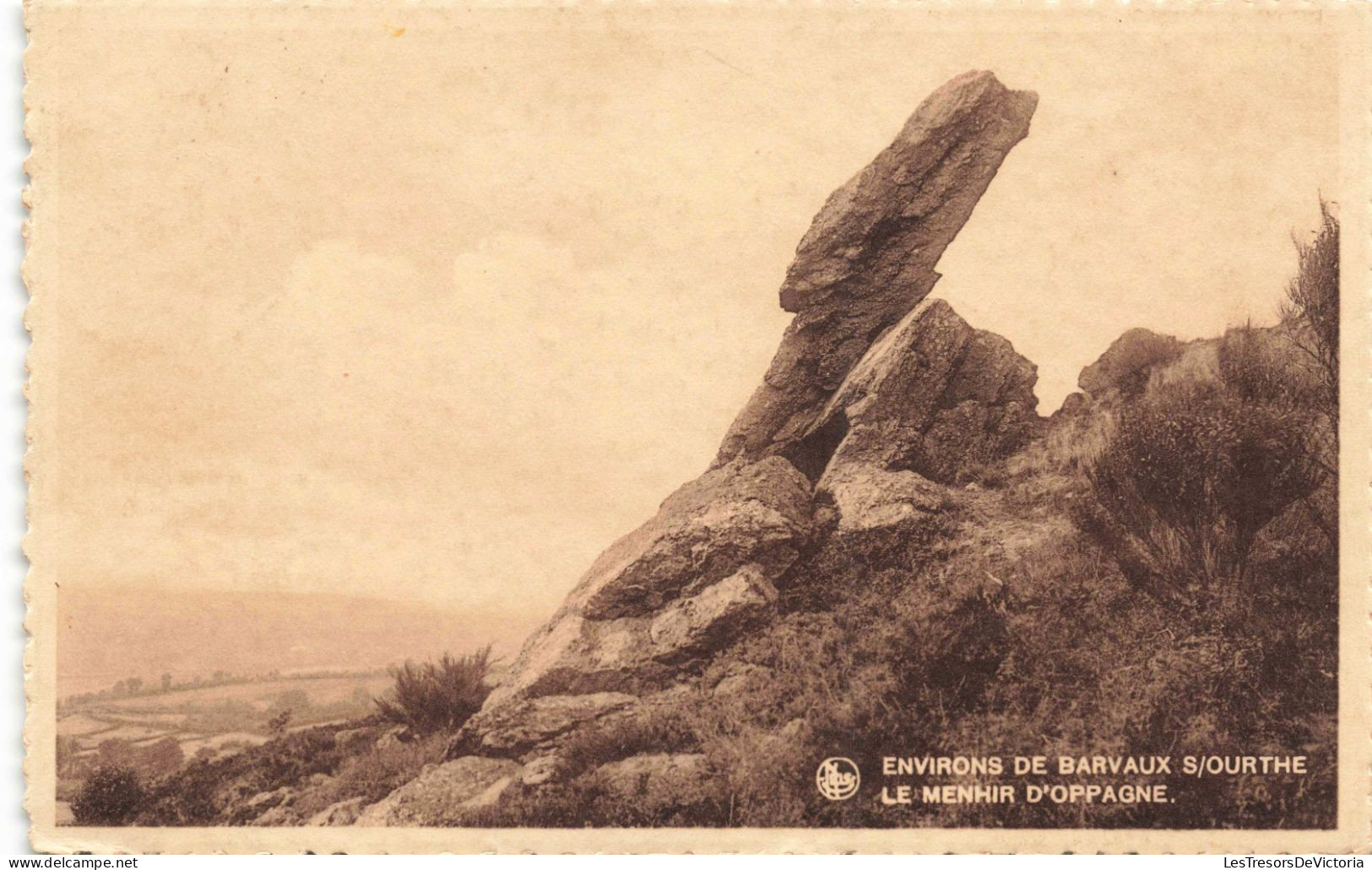 BELGIQUE - Environs De Barvaux S/ourthe - Le Menhir D'Oppagne - Carte Postale Ancienne - Durbuy