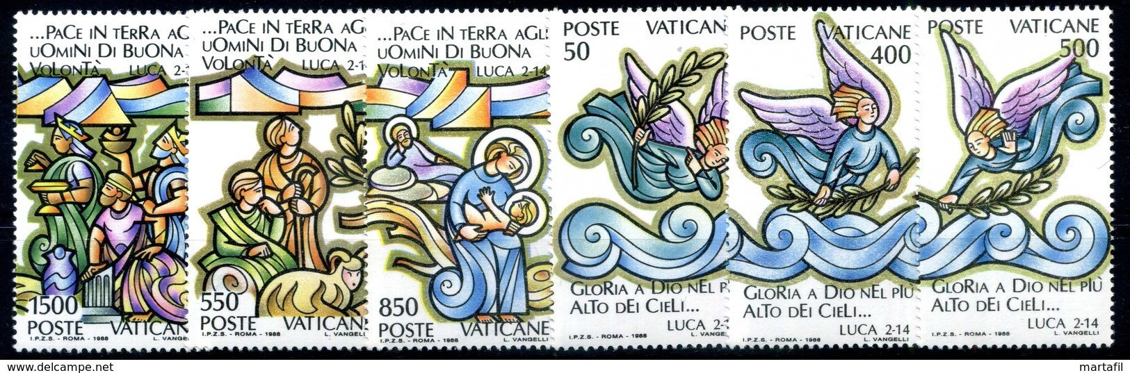 1988 VATICANO SET MNH ** - Ongebruikt