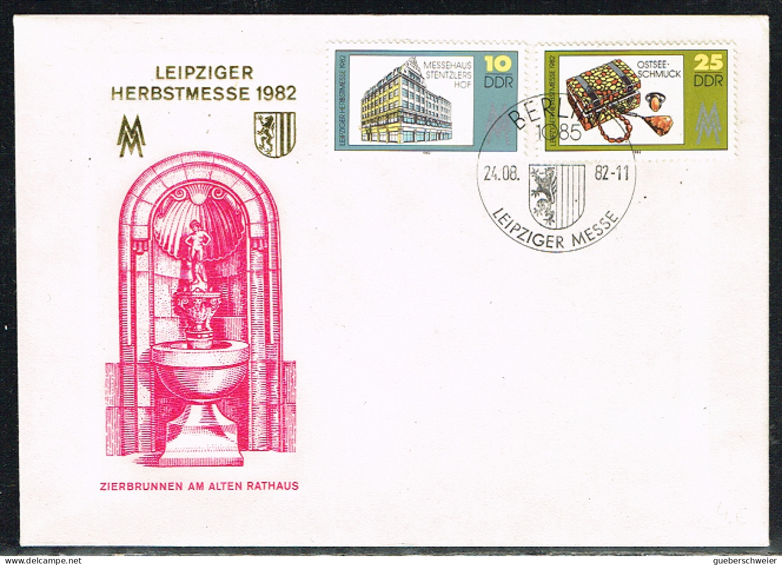 EXP L3 - ALLEMAGNE DEMOCRATIQUE N° 2381/82 Sur FDC Foire D'automne De Leipzig 1982 - 1981-1990