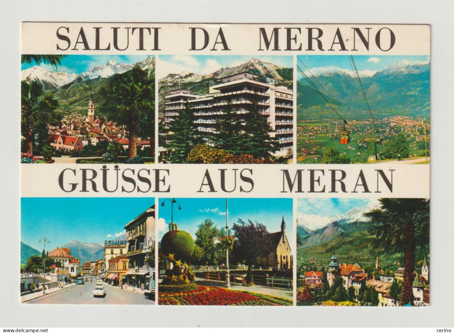 MERANO:  SALUTI  DA ... -  VISIONI  -  PER  LA  SVIZZERA  -  FG - Souvenir De...