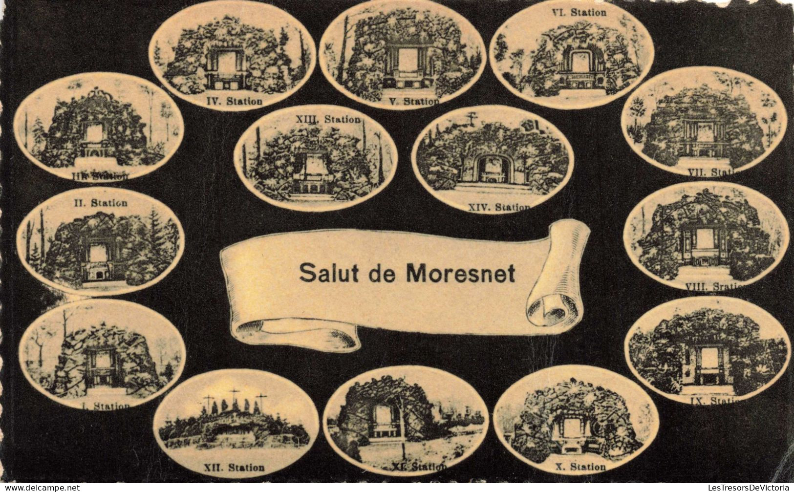 FANTAISIES - Salut De Moresnet - Le Chemin De La Croix  - Carte Postale Ancienne - Autres & Non Classés