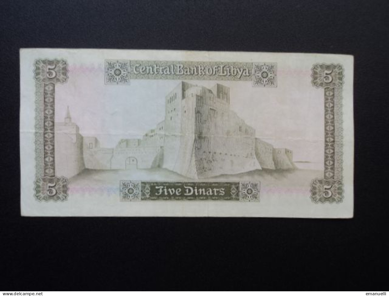 LIBYE : 5 DINARS    ND 1972    P 36b     TTB à TTB+ - Libië