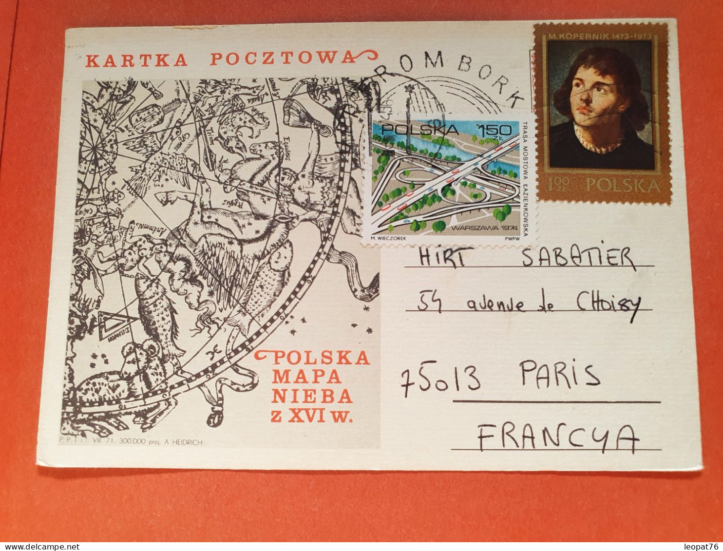 Pologne - Carte Postale De Varsovie Pour Paris - Réf 2266 - Lettres & Documents