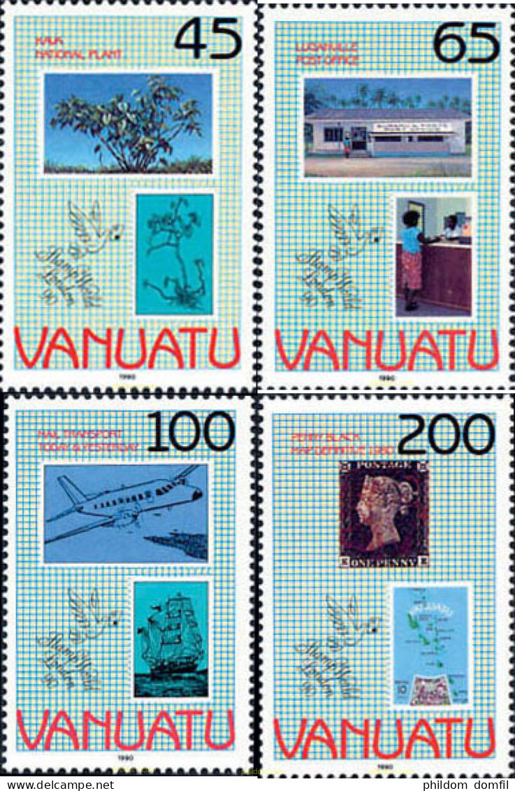 163046 MNH VANUATU 1990 STAMP WORLD LONDON 90. EXPOSICION FILATELICA INTERNACIONAL - Vanuatu (1980-...)