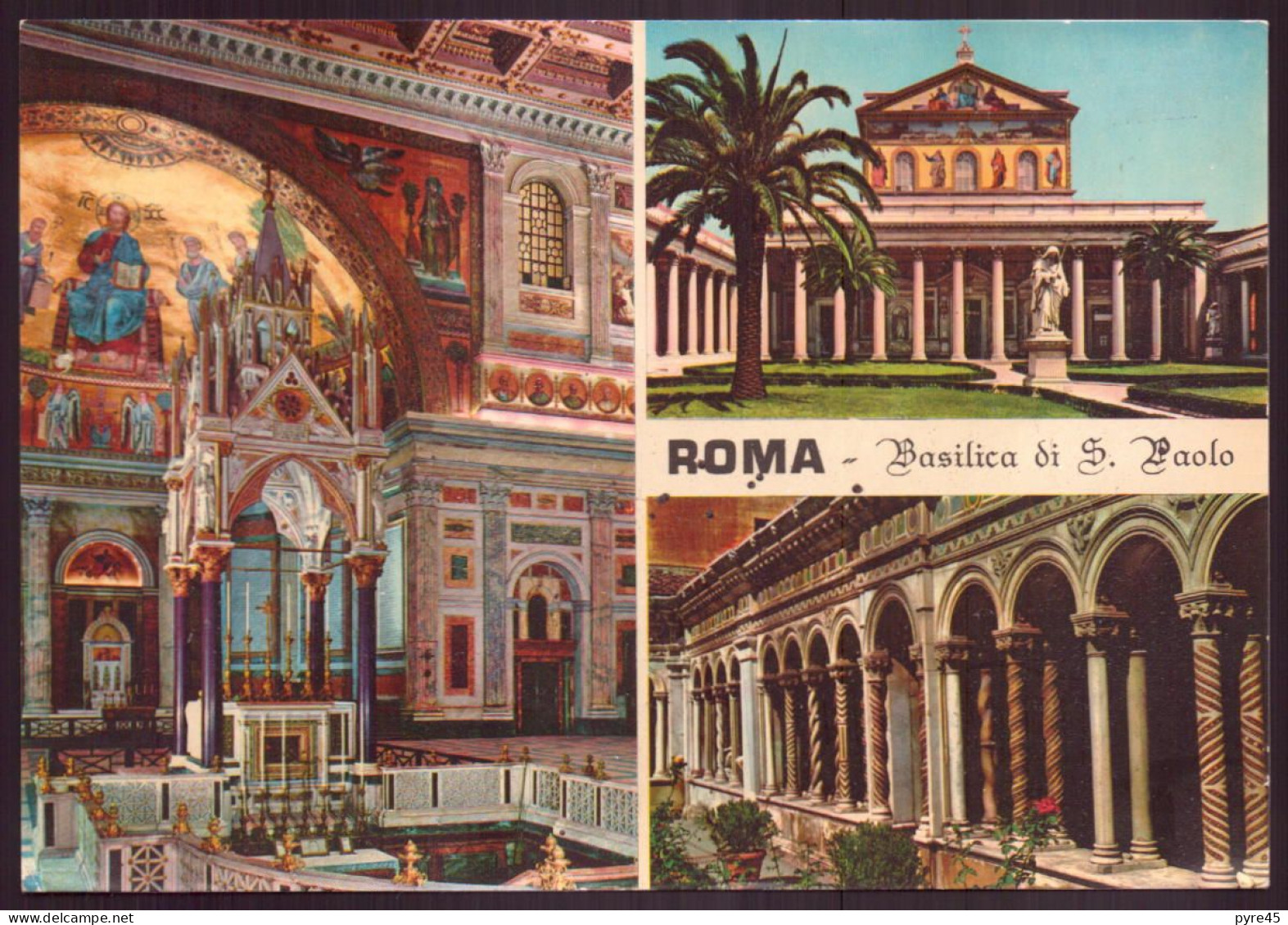 ITALIE ROMA BASILICA DI S. PAOLO - Mehransichten, Panoramakarten