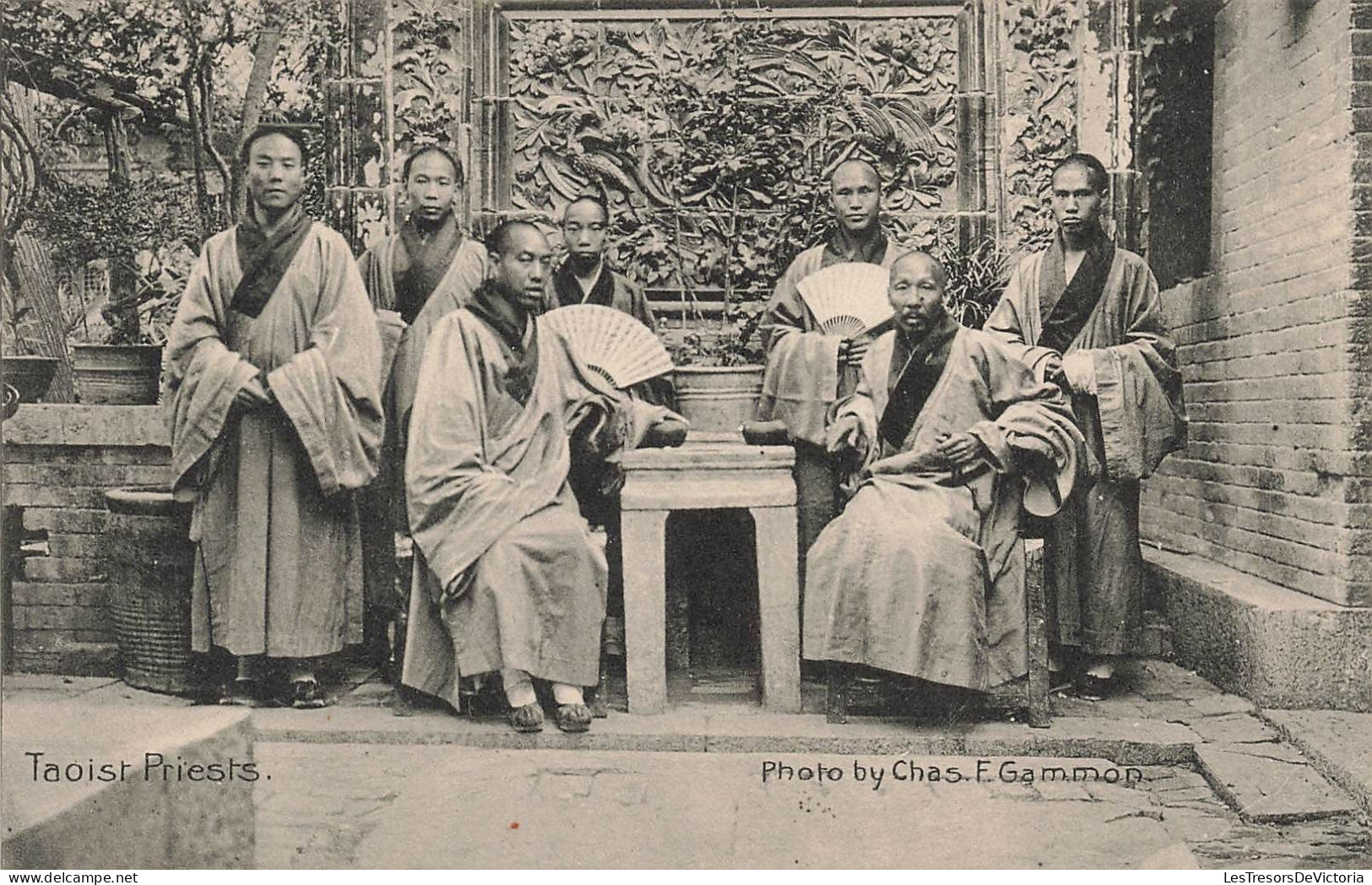 Religion - Croyance - Taoist Priests - Prêtres Taoists - Photo Chas. F. Gammon -  Carte Postale Ancienne - Autres & Non Classés