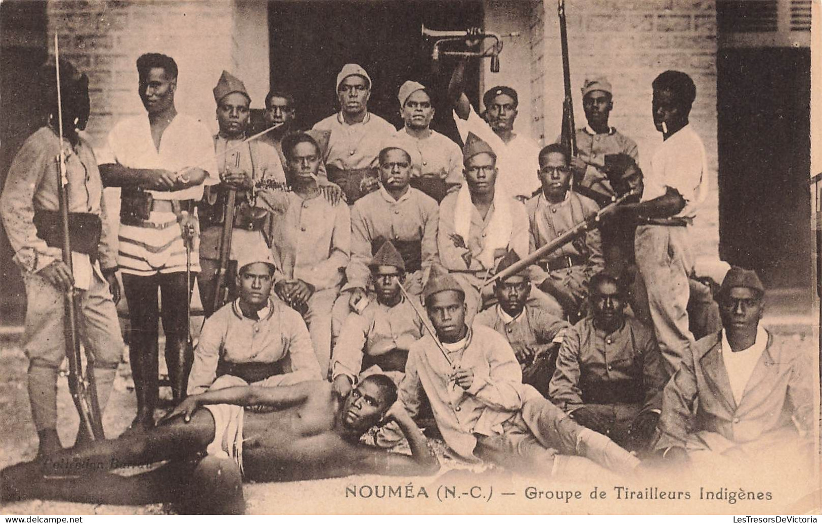 Nouvelle Calédonie - Nouméa - Groupe De Tirailleurs Indigènes -  Carte Postale Ancienne - Nouvelle-Calédonie