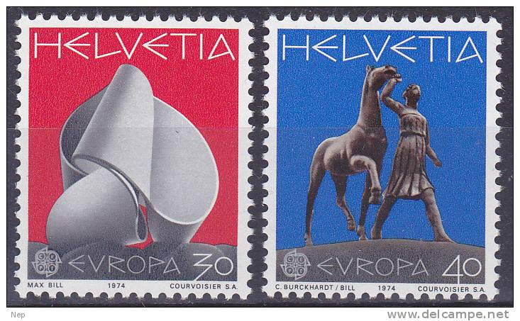 EUROPA - CEPT - Michel - 1974 - Zwitserland - Nr 1029/30 - MNH** - 1974