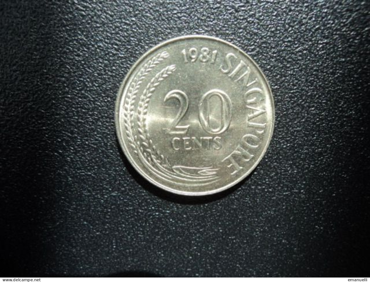 SINGAPOUR : 20 CENTS   1981    KM 4    NON CIRCULÉE - Singapour