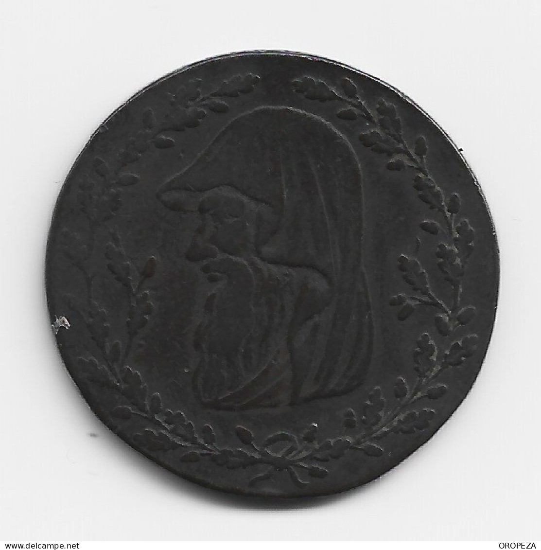 T44  - GRAN BRETAÑA - 1793 - 1/2 PENNY TOKEN -  NORTH WALES - DRUID. - Andere & Zonder Classificatie