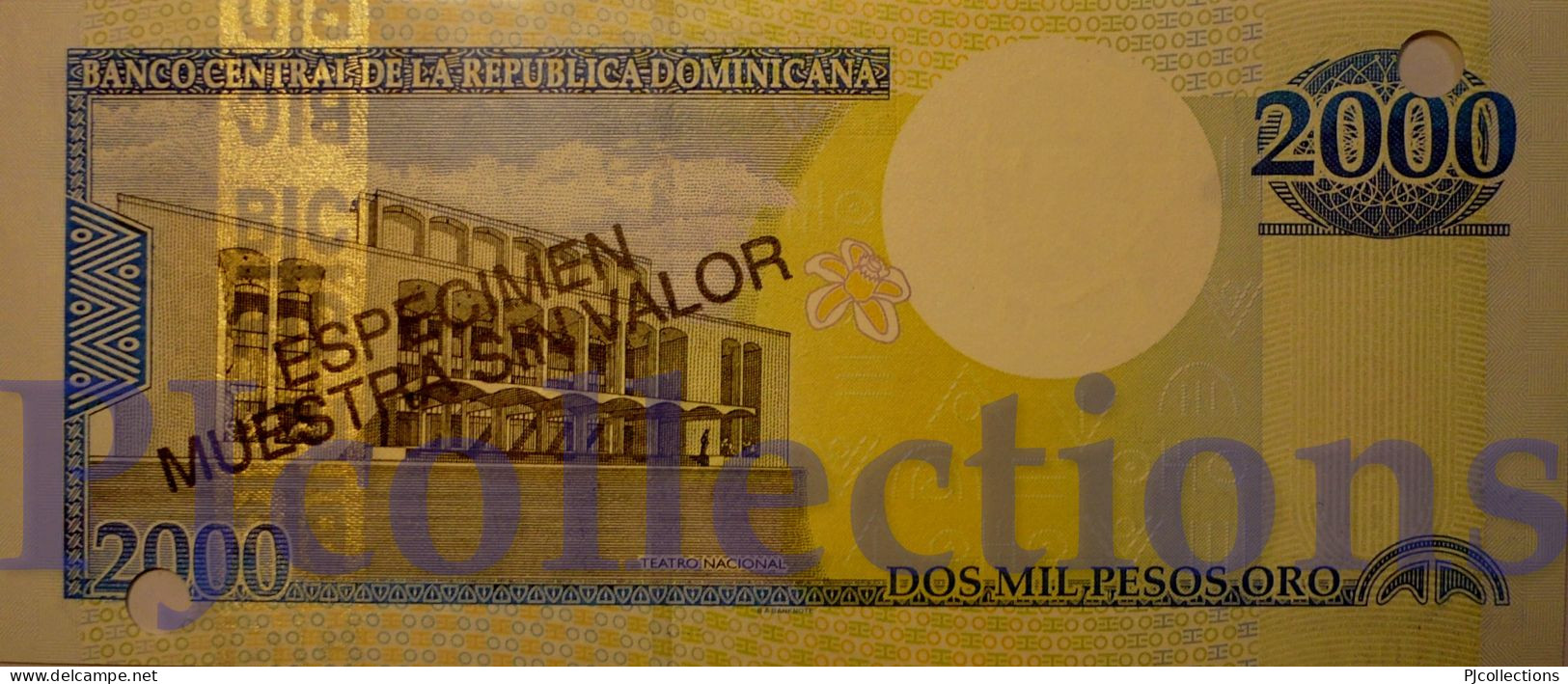 DOMINICAN REPUBLIC 2000 PESOS ORO 2000 PICK 164s SPECIMEN UNC - República Dominicana