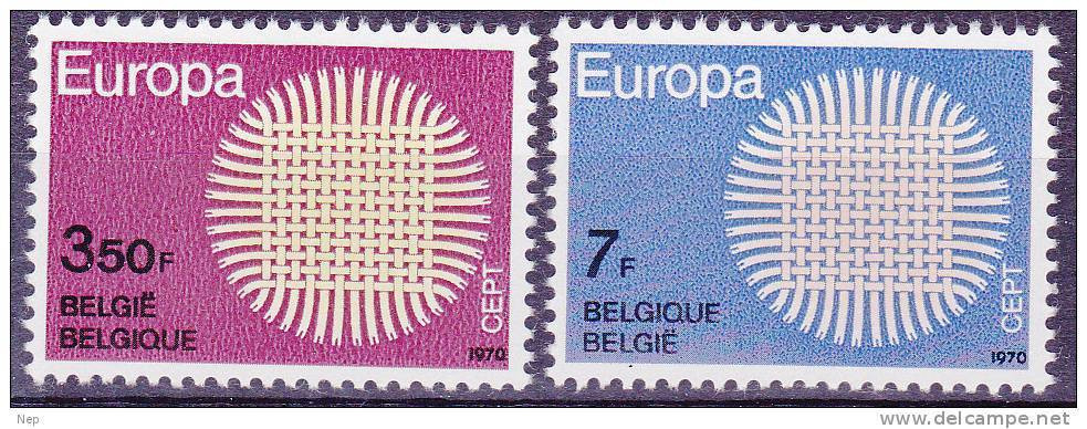 EUROPA - CEPT - Michel -  1970 - BELGIË - Nr 1587/88 -  MNH** - 1970