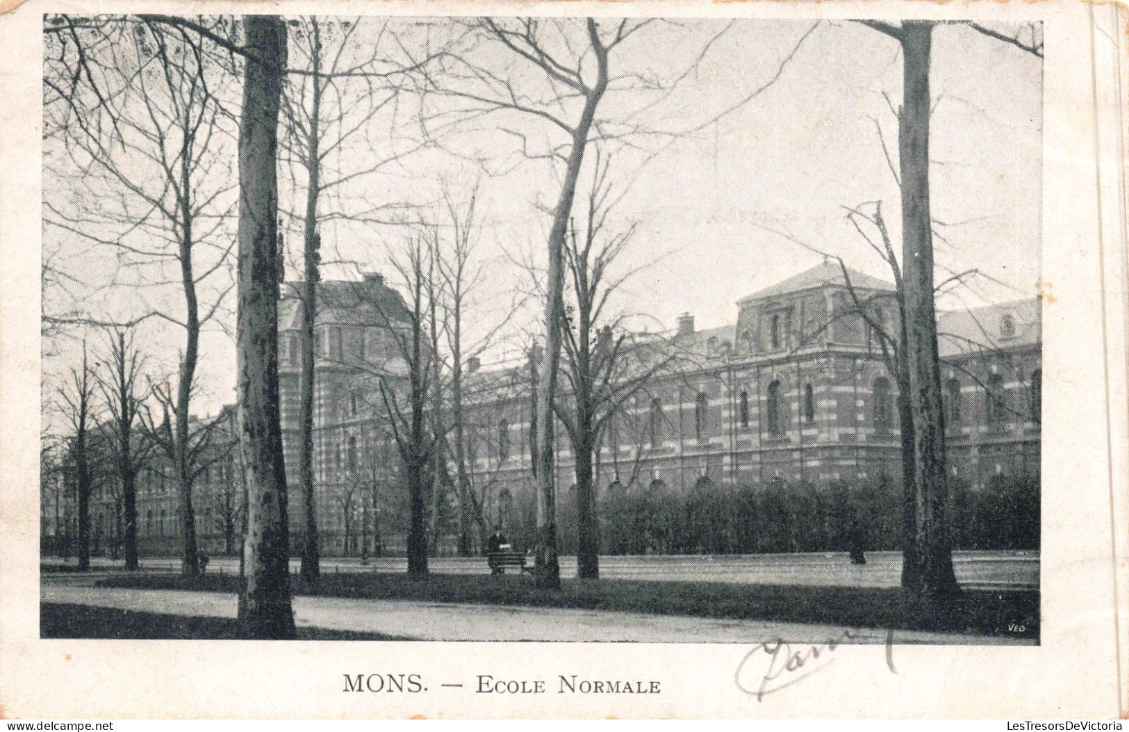 BELGIQUE - Mons - Ecole Normale - Carte Postale Ancienne - Mons