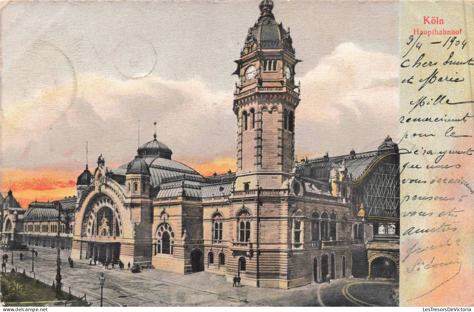 ALLEMAGNE - Köln - Hauptbahnhof - Colorisé - Carte Postale Ancienne - Koeln