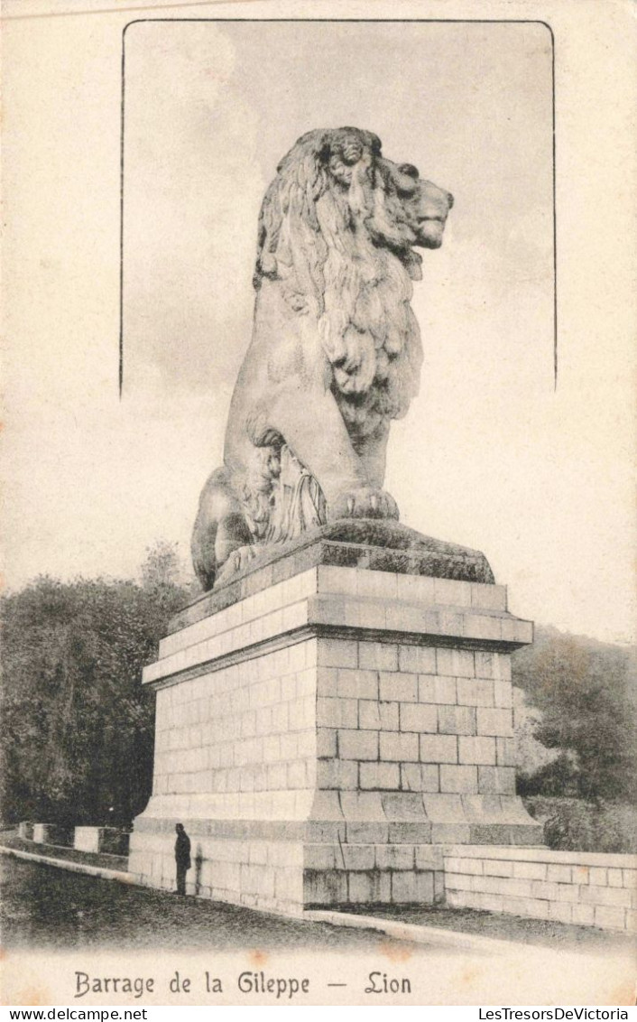 BELGIQUE - Barrage De La Gileppe - Lion - Statue - Carte Postale Ancienne - Other & Unclassified