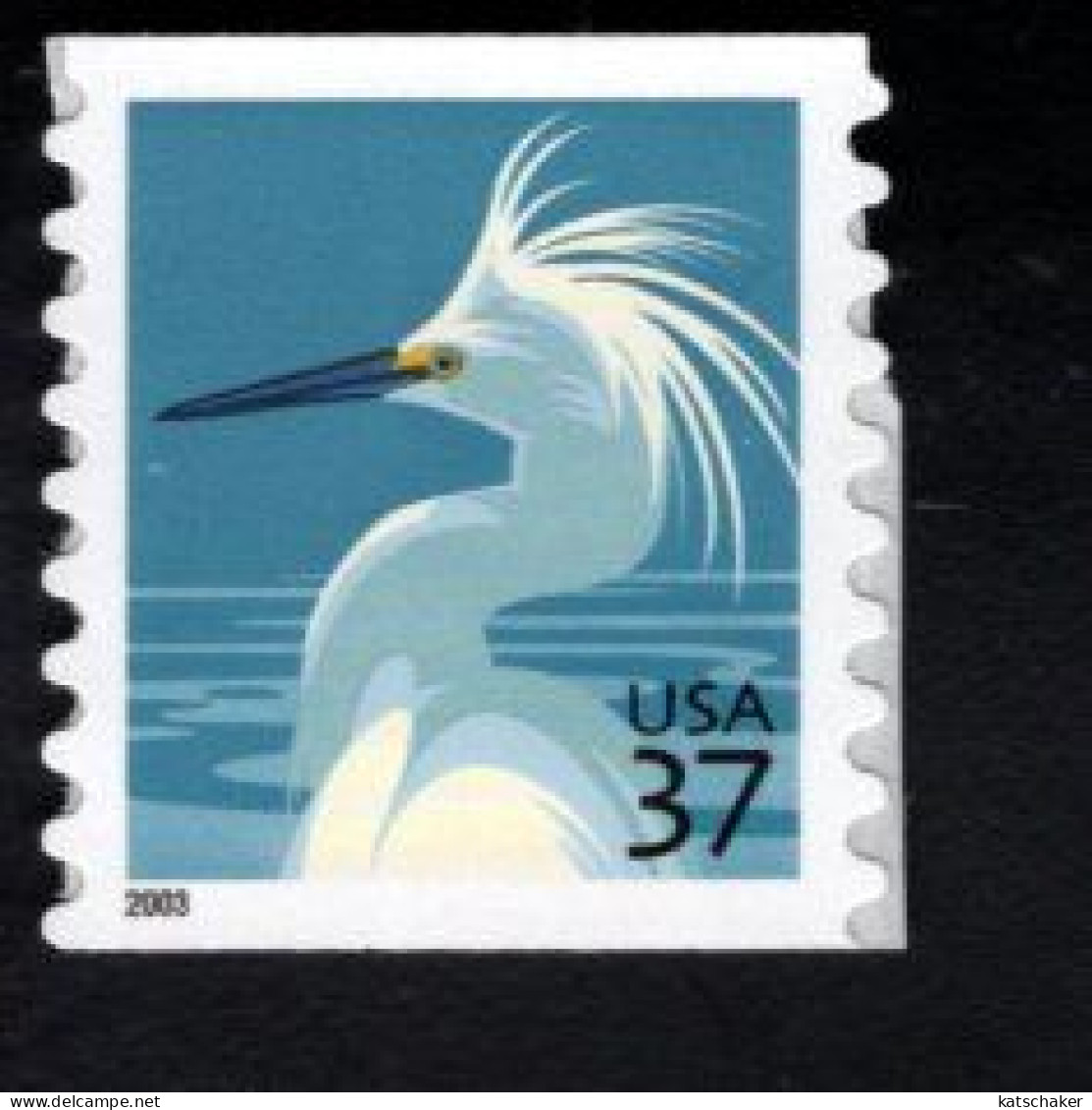 1854497238 2003 SCOTT 3829 (XX) POSTFRIS MINT NEVER HINGED - FAUNA - BIRD - SNOWY EGRET - Roulettes (Numéros De Planches)