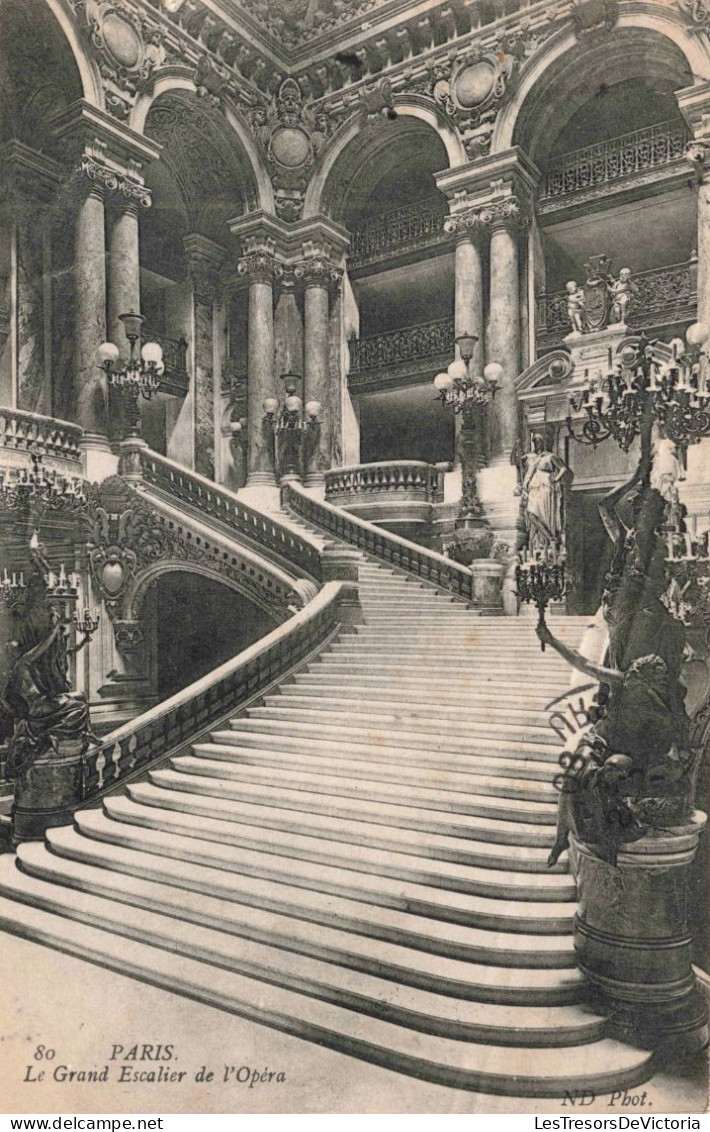 FRANCE - Paris - Le Grand Escalier De L'Opéra - Carte Postale Ancienne - Autres Monuments, édifices