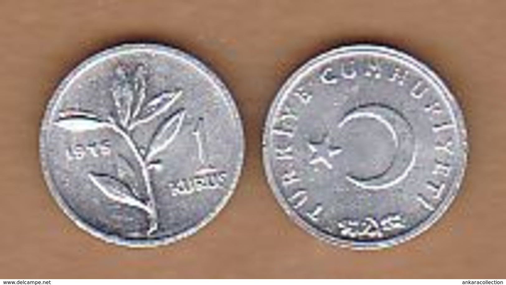 AC - TURKEY 1 KURUS 1975 ALUMINUM COIN UNCIRCULATED - Turquie