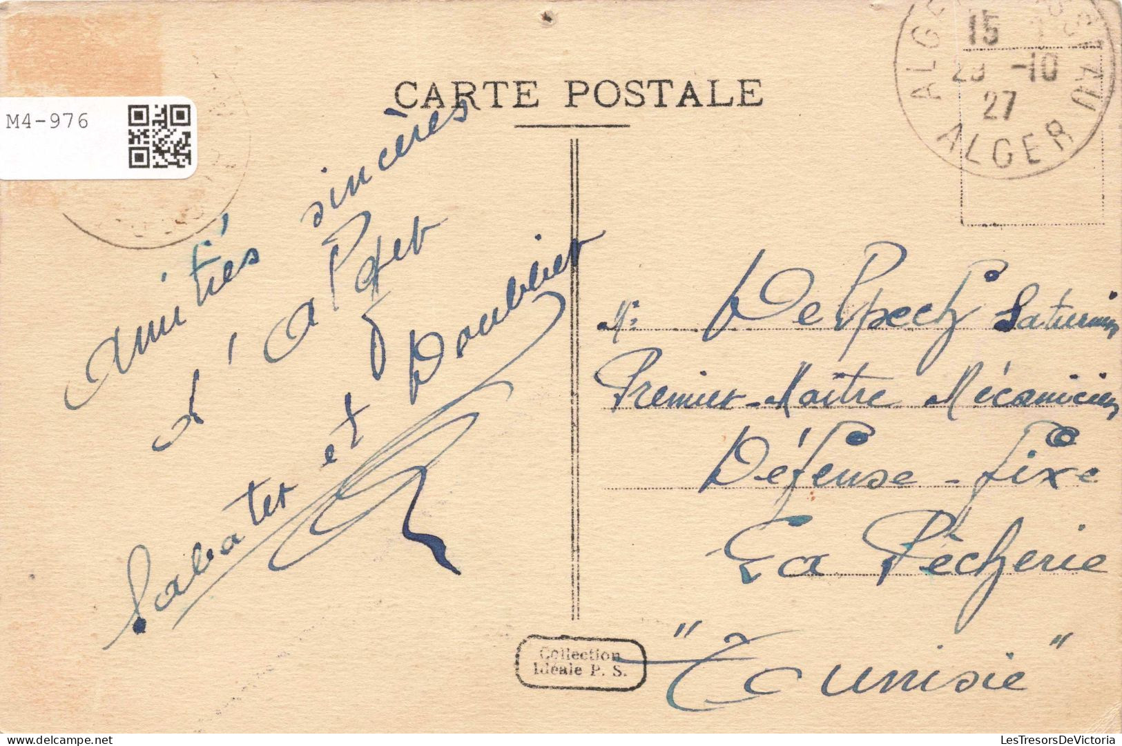 ALGERIE - Alger - Hôtel Des Postes  - Carte Postale Ancienne - Algiers