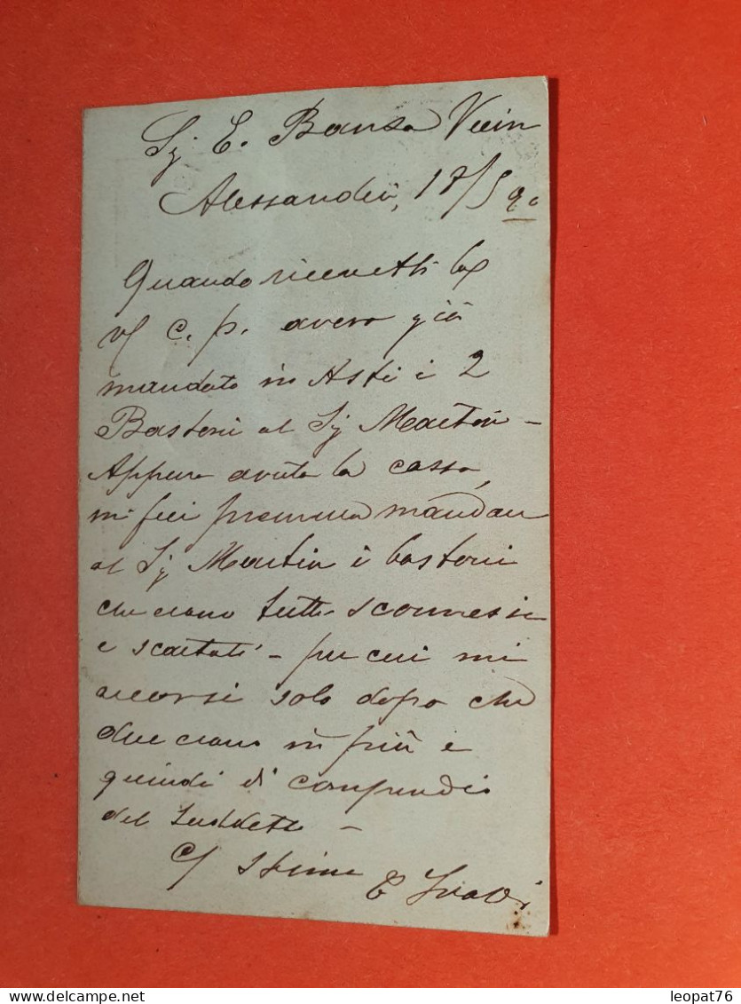 Italie - Entier Postal De Alessandria Pour Vienna En 1890 - Réf 2297 - Interi Postali