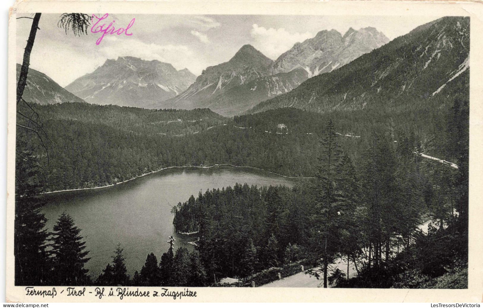 AUTRICHE - Fernpass - Tirol -Bl ü Blindsee Z Zugspitze - Carte Postale Ancienne - Sonstige & Ohne Zuordnung
