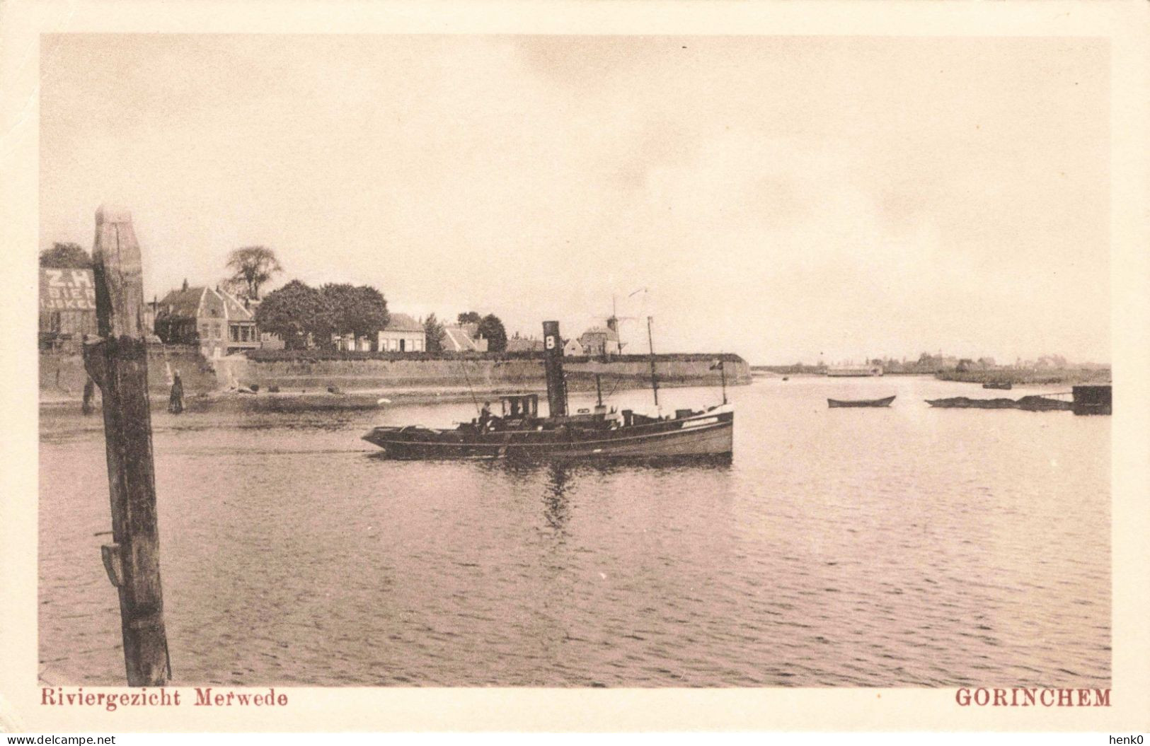 Gorinchem Riviergezicht Met Stoombootje RM514 - Gorinchem