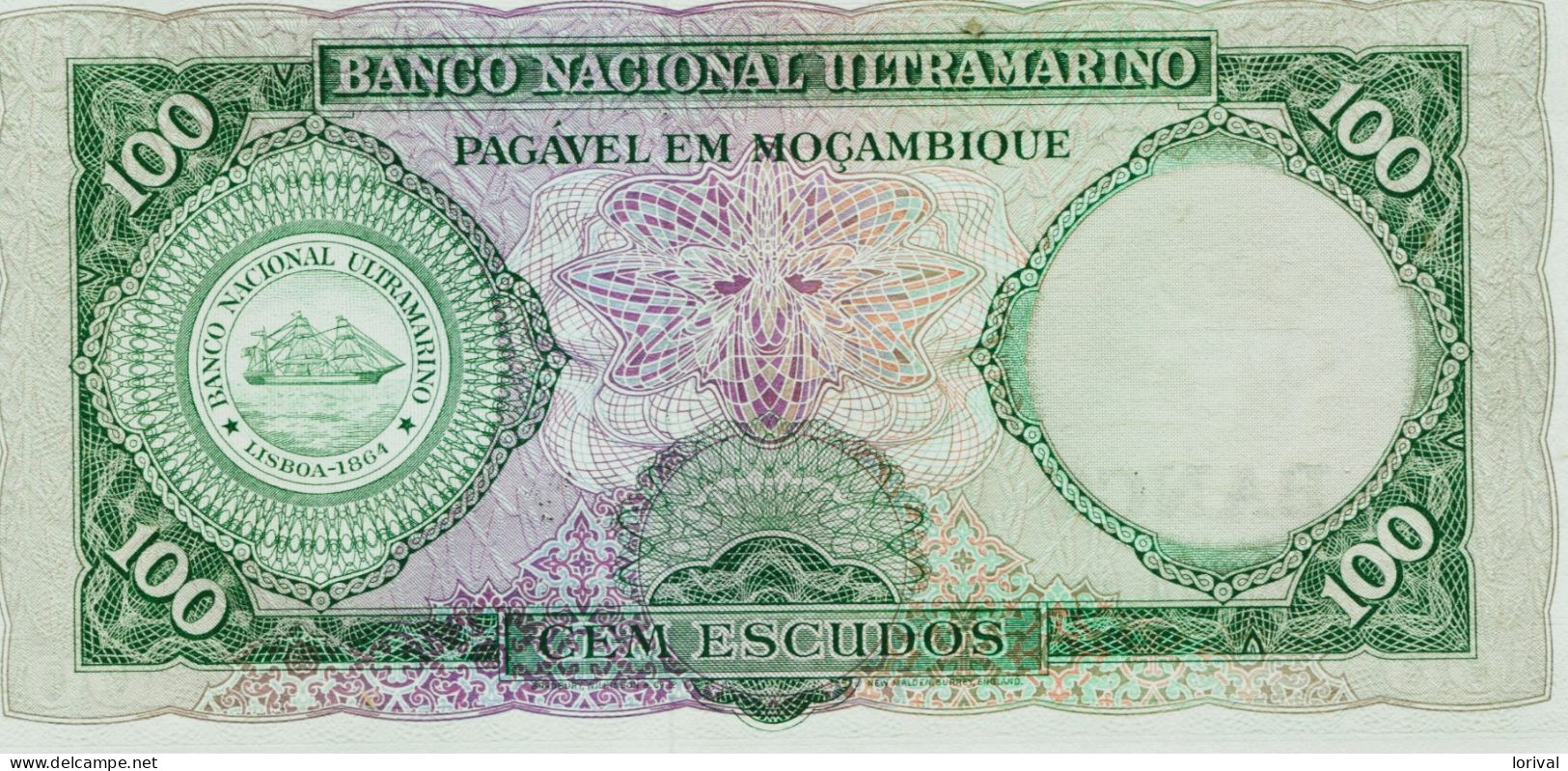 100 Escudos 27 Mars 1961 Neuf 6 Euros - Mozambico