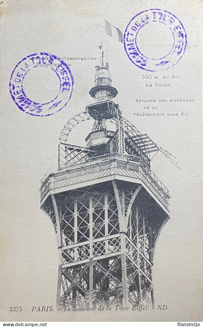 75 PARIS  Le Sommetje De La Tour Eiffel - Statuen