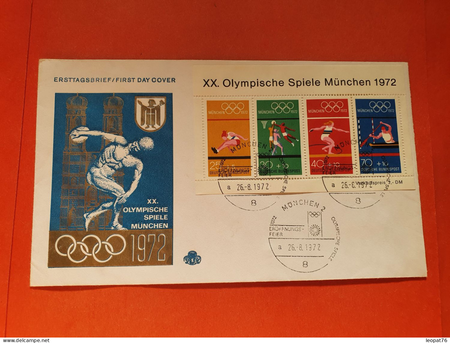 Allemagne - Enveloppe FDC En 1972 - Jeux Olympiques - Réf 2308 - 1971-1980