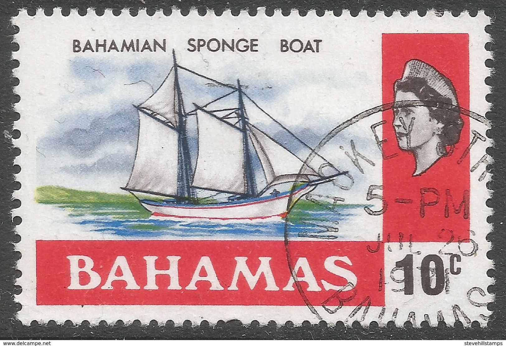 Bahamas. 1971 QEII. 10c Used. SG 367 - 1963-1973 Ministerial Government