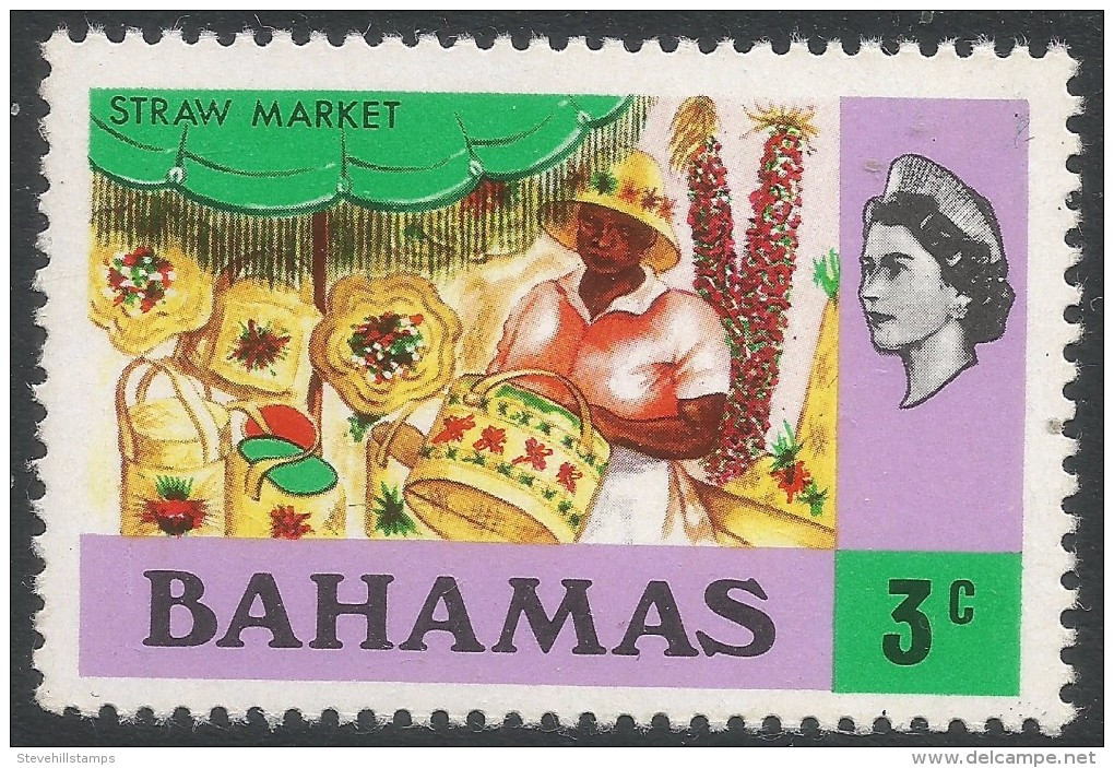 Bahamas. 1971 QEII. 3c MH. SG 361 - 1963-1973 Autonomie Interne