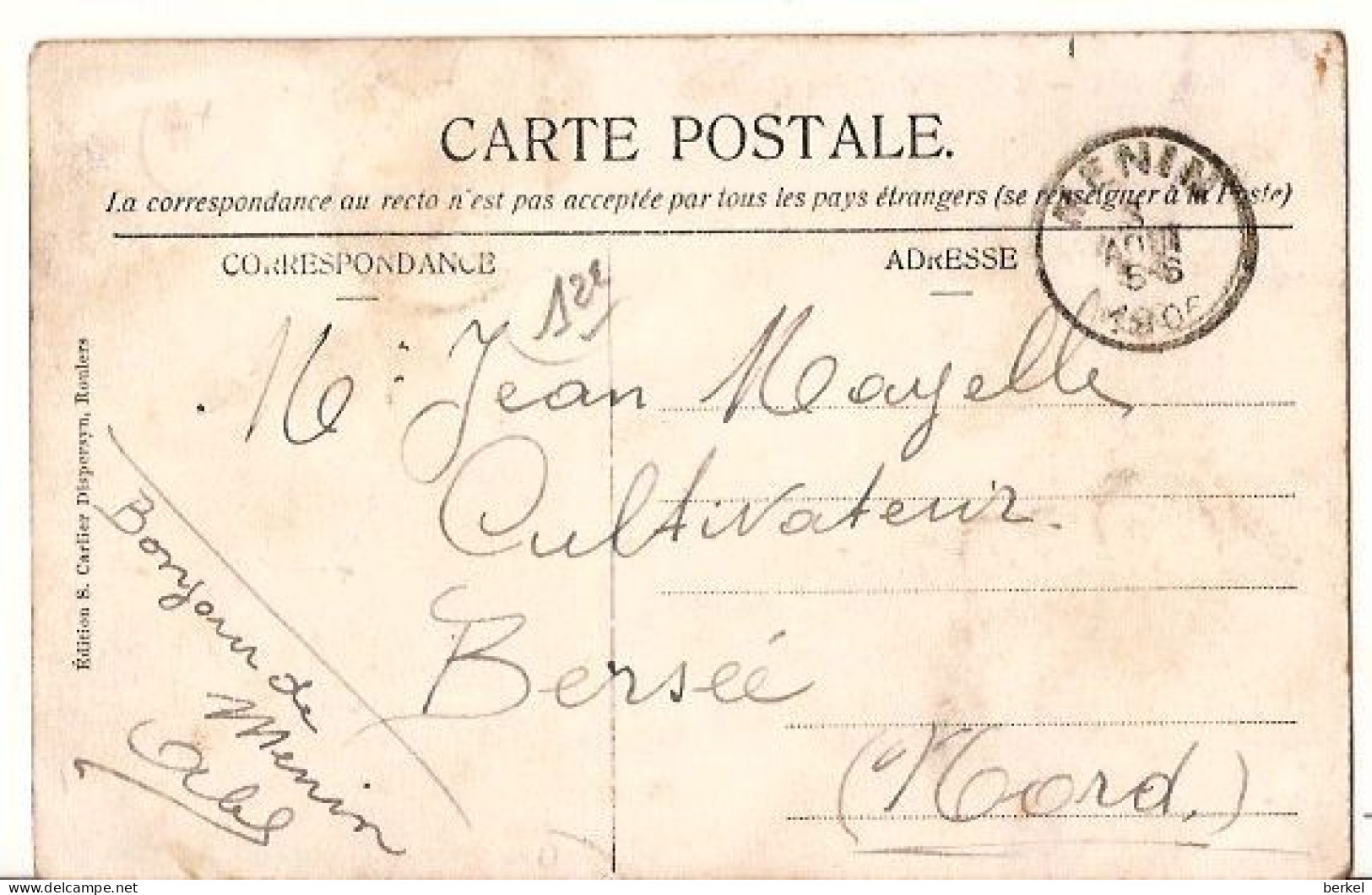 ROULERS  L'église   De Notre Dame  De Vrede 1906 Stempel  S Carlier Uitg.  1144  D1 - Roeselare