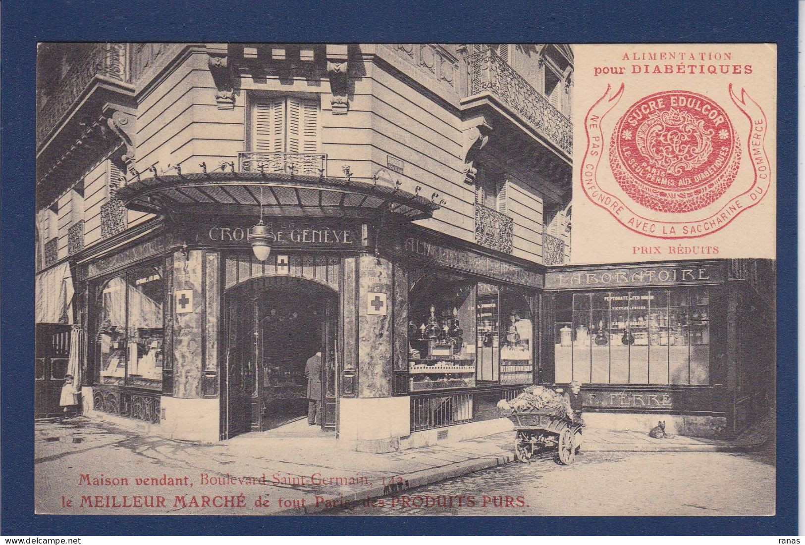 CPA [75] Paris > Commerce Shop Devanture Magasin Pharmacie écrite - Artigianato Di Parigi