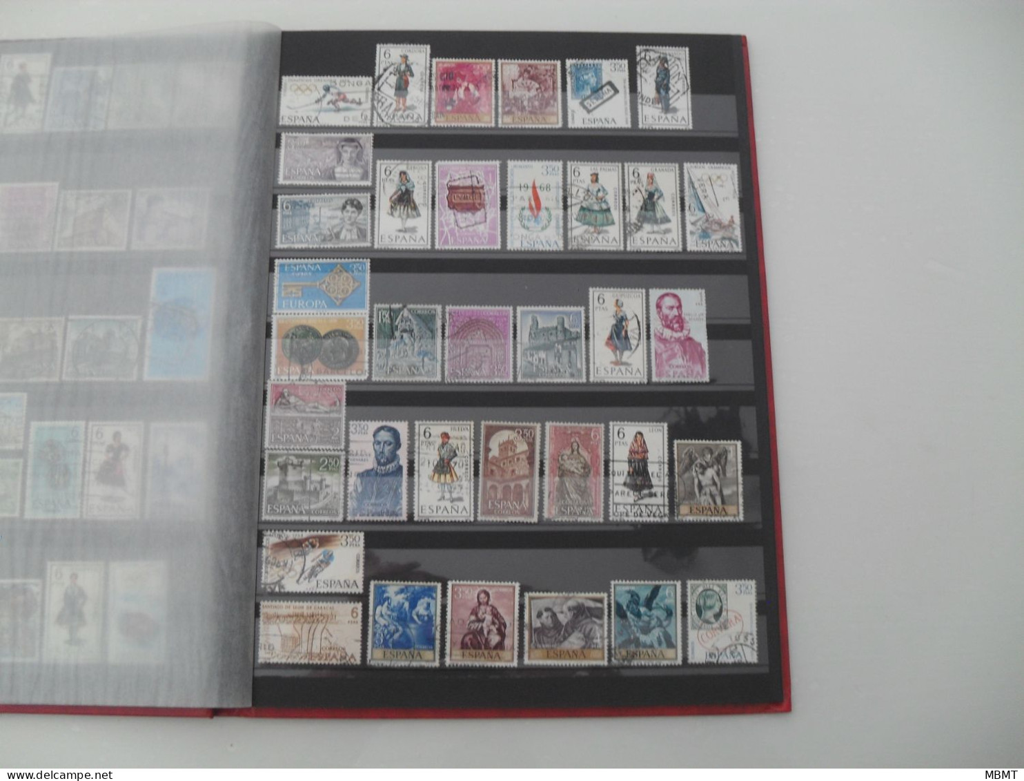 Album N°8 - année 1876 à l'année 1982 - Collections timbres oblitéré  Espagne  -