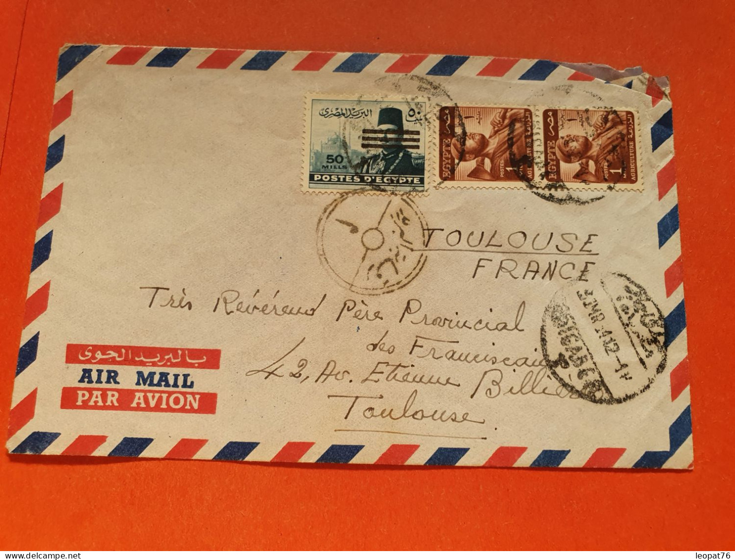 Egypte - Enveloppe D'Alexandrie Pour La France - Réf 2334 - Covers & Documents