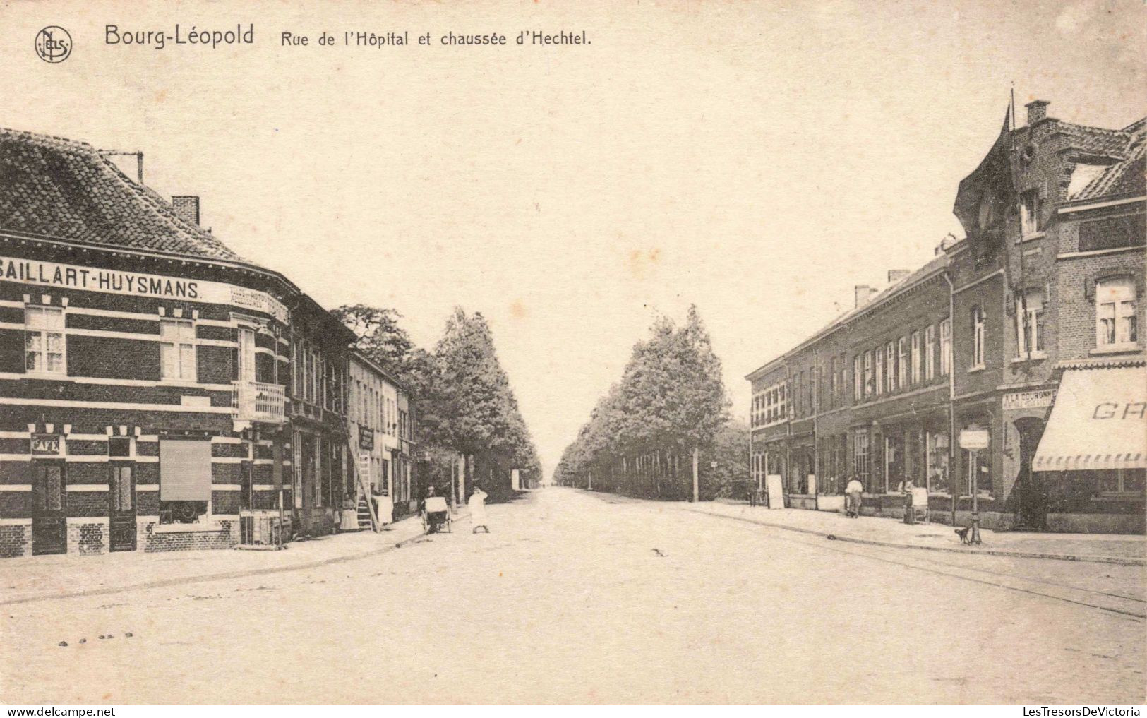 BELGIQUE - Limbourg - Bourg Léopold - Rue De L'hôpital Et Chaussée D'Hechtel - Carte Postale Ancienne - Hasselt