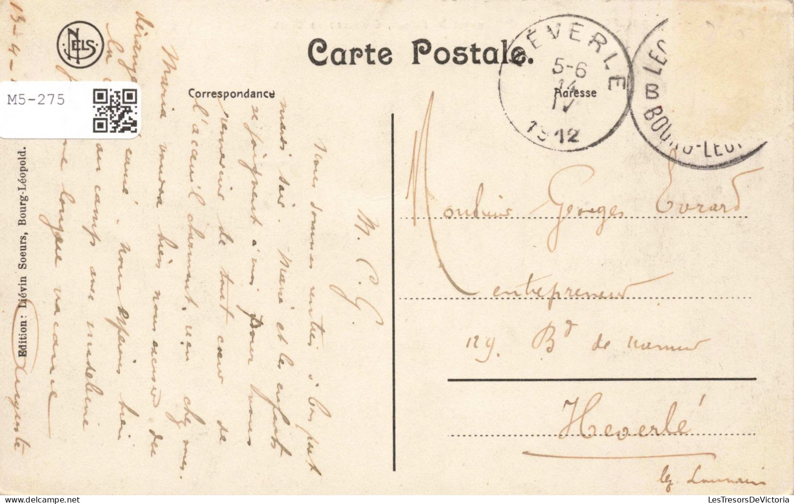 BELGIQUE - Limbourg - Bourg Léopold - Pensionnat St. Joseph - Chaussée De Diest - Carte Postale Ancienne - Hasselt