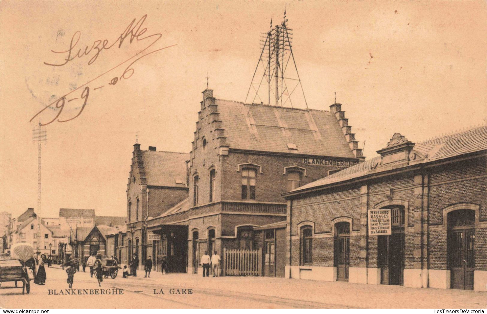 BELGIQUE - Flandre Occidentale - Blankenberghe - La Gare - Carte Postale Ancienne - Blankenberge