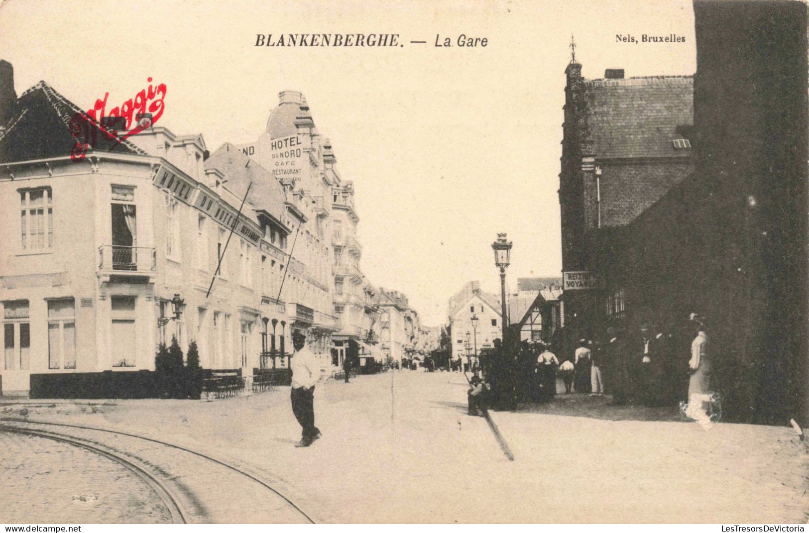 BELGIQUE - Flandre Occidentale - Blankenberge - La Gare - Animé - Carte Postale Ancienne - Blankenberge