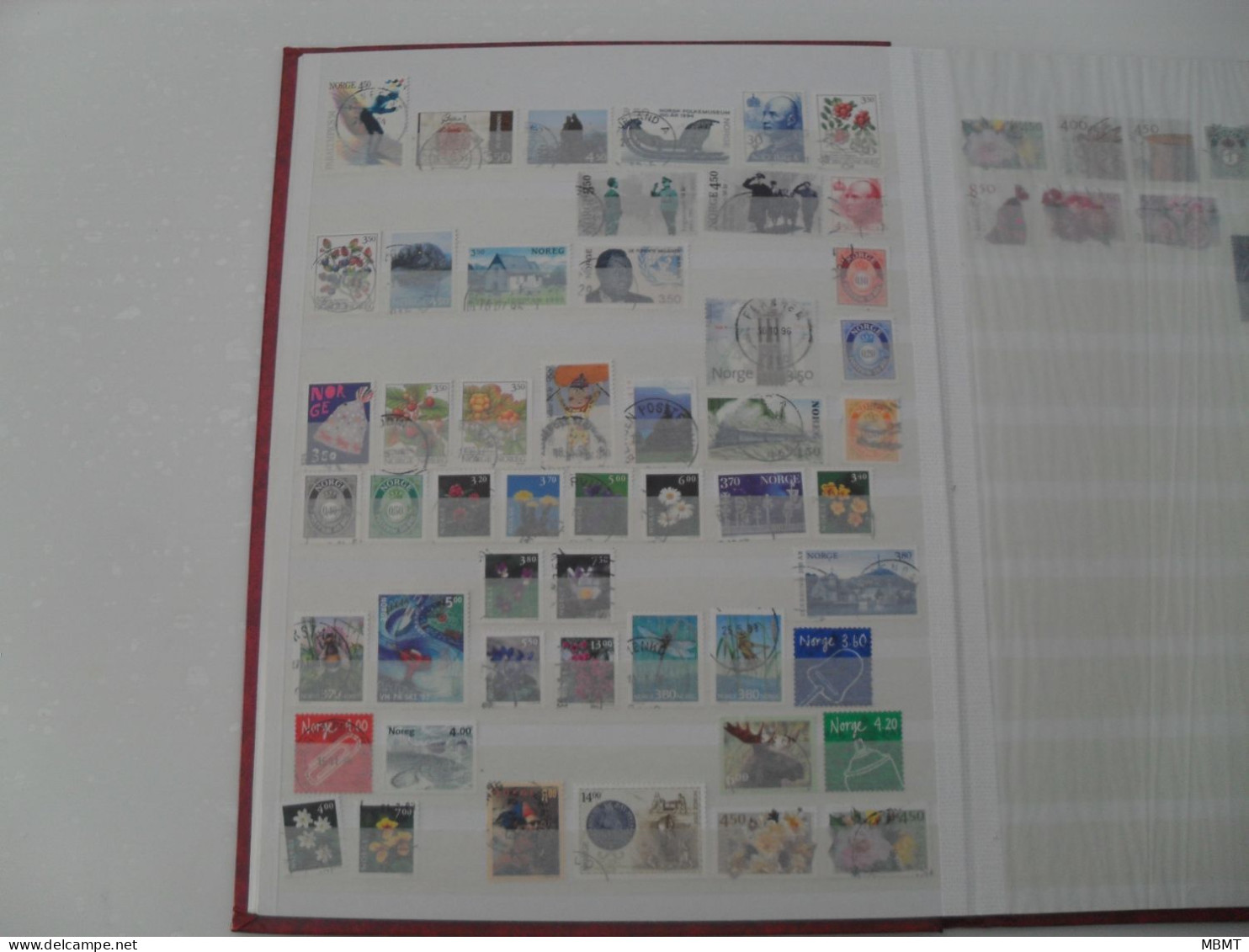 Album N°20 - année 1877 à l'année 2004 - Collections timbres oblitéré Norvège & timbre officiel -