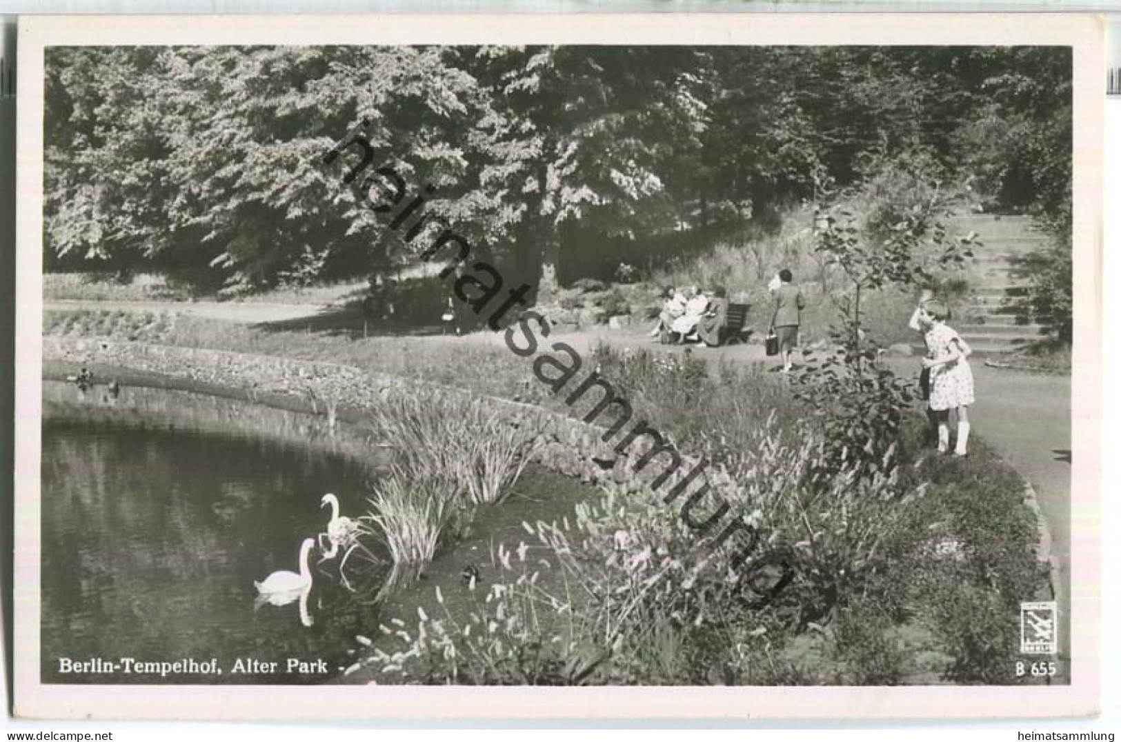 Berlin - Tempelhof - Alter Park - Foto-Ansichtskarte - Verlag Klinke & Co. Berlin - Tempelhof