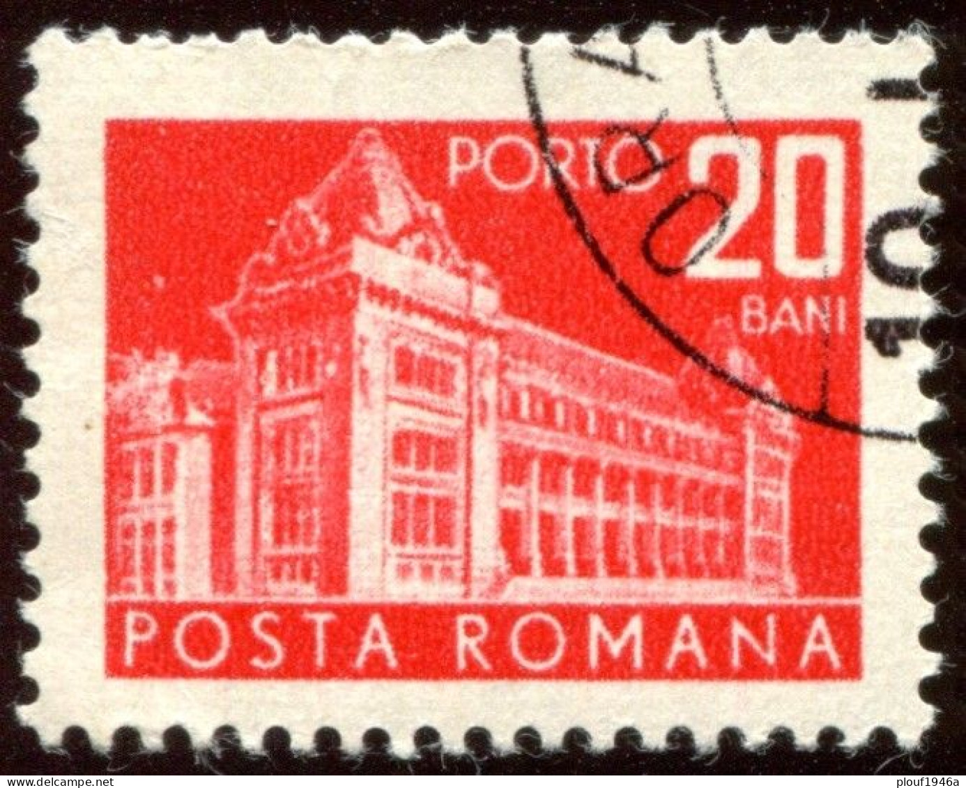 Pays : 410 (Roumanie : République Socialiste)  Yvert Et Tellier N° : Tx   130 A Gauche (o) / Michel RO P 116 A - Portomarken