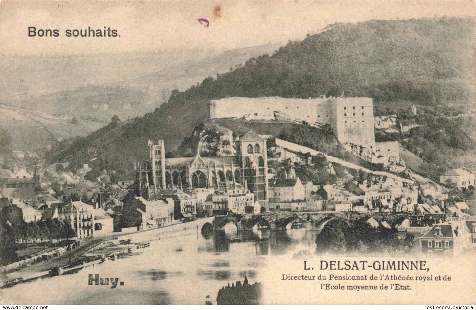 BELGIQUE - Huy - Bon Souhaits - L Delsat Giminne - Carte Postale Ancienne - Huy