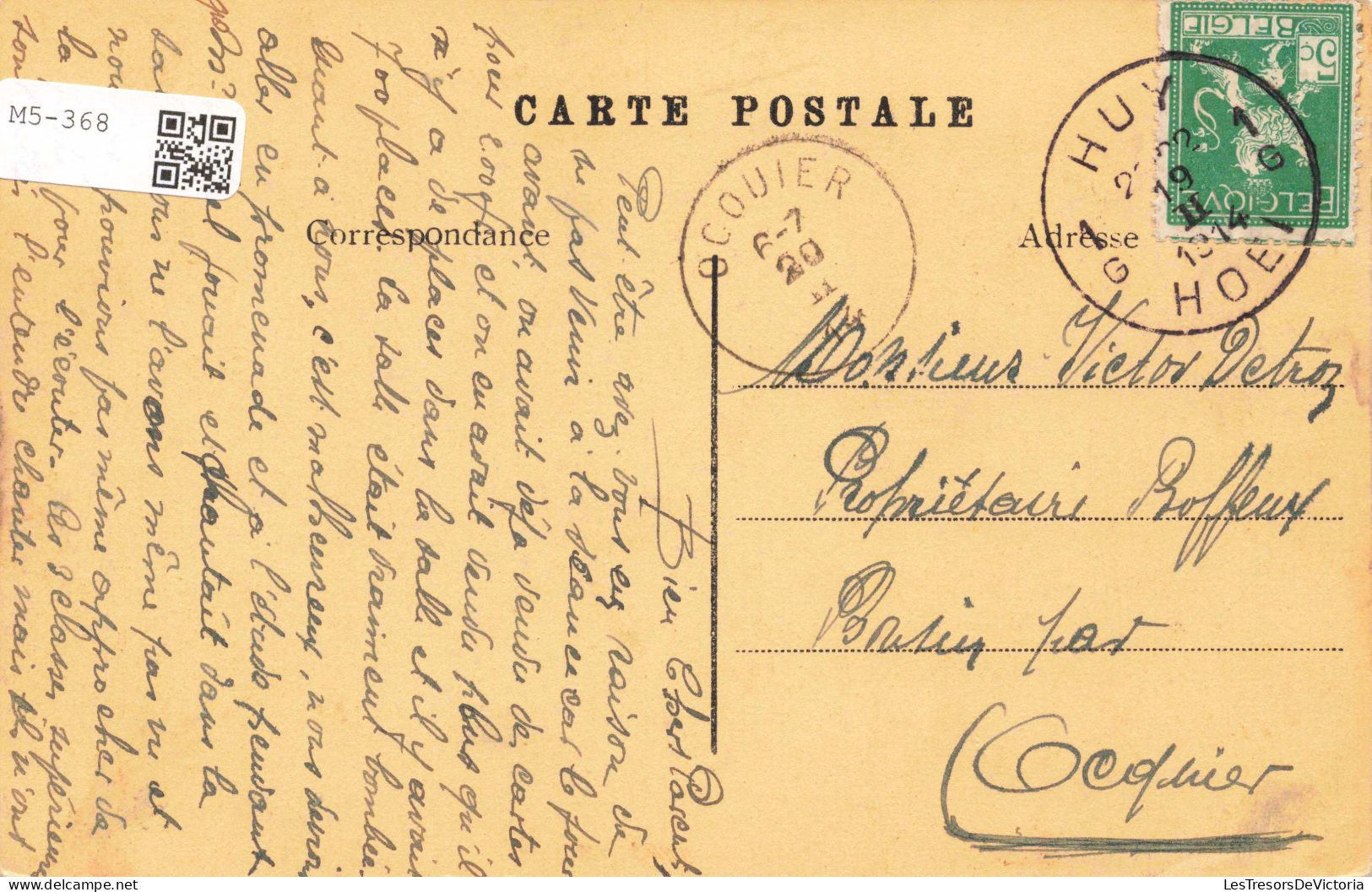 BELGIQUE - Huy - Le Pont De Veaux - Garage - Carte Postale Ancienne - Huy