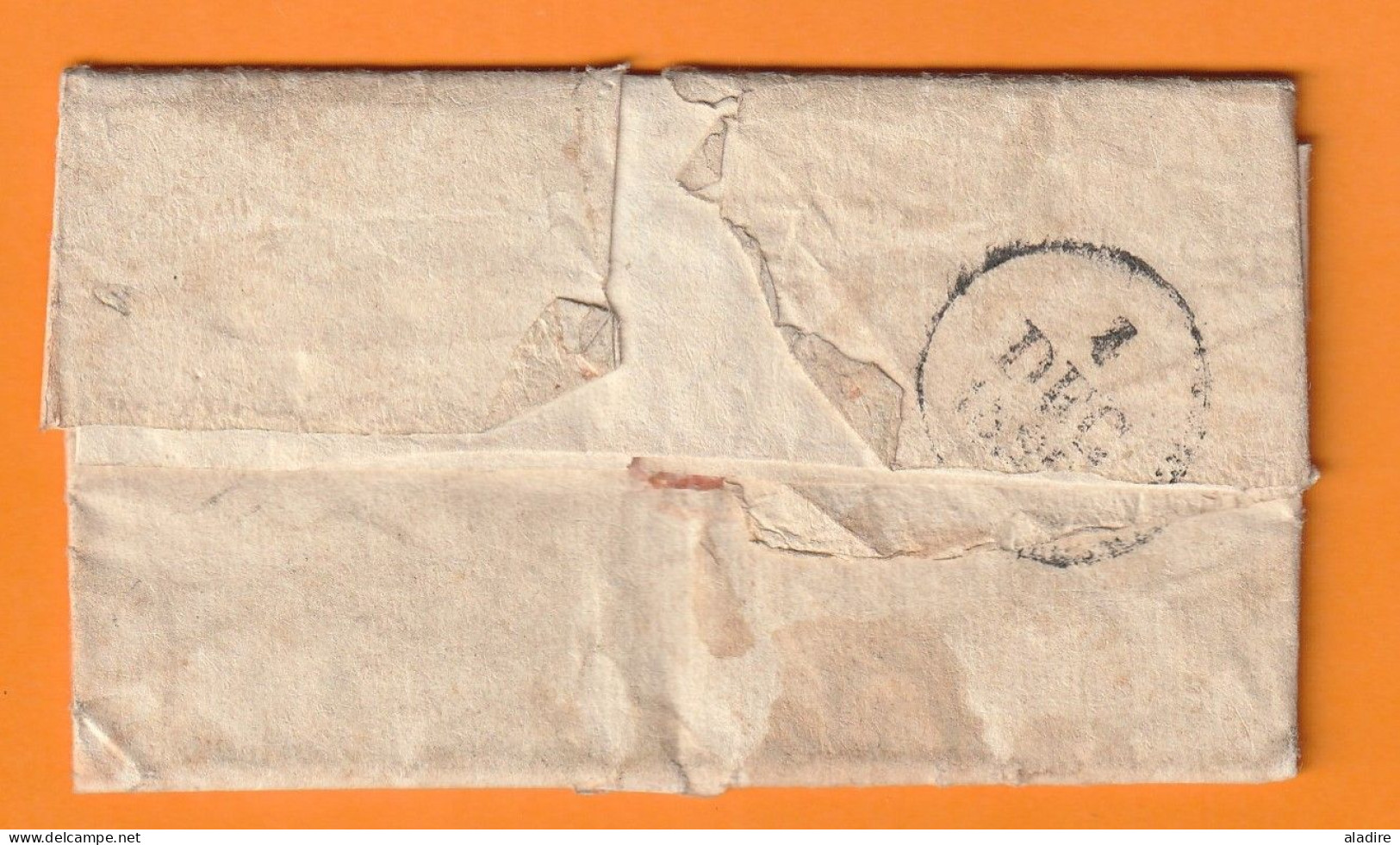 1828 - Lettre Pliée Avec Correspondance De Villeneuve L'Archeveque Vers Les Fourneaux,  Via  Florentin, Yonne - 1801-1848: Vorläufer XIX