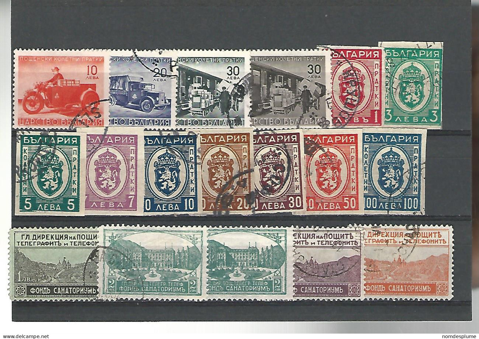 52463 ) Collection Bulgaria  Postal Tax - Colecciones & Series