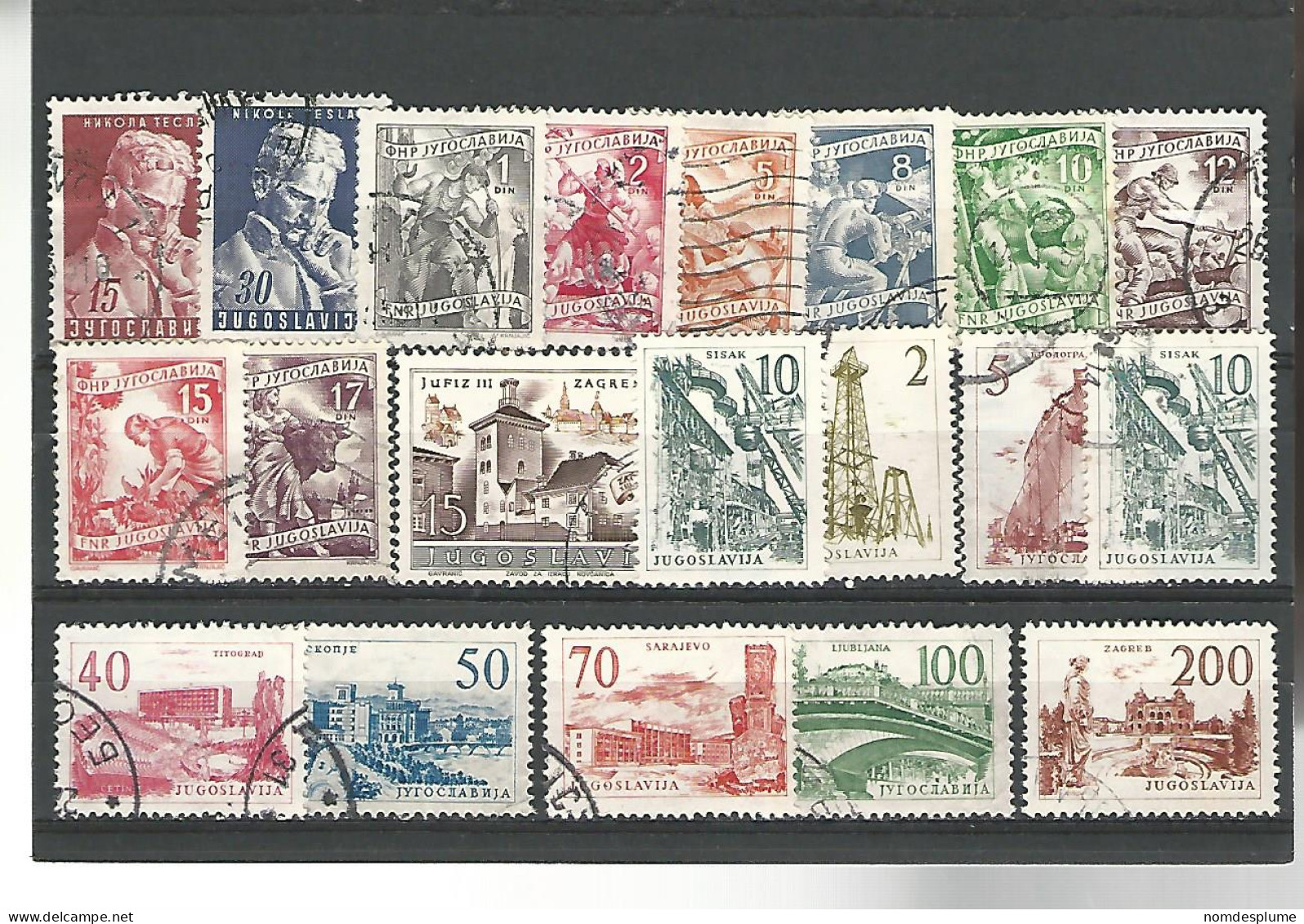 52486 ) Collection Jugoslavia Postmark  - Collections, Lots & Series