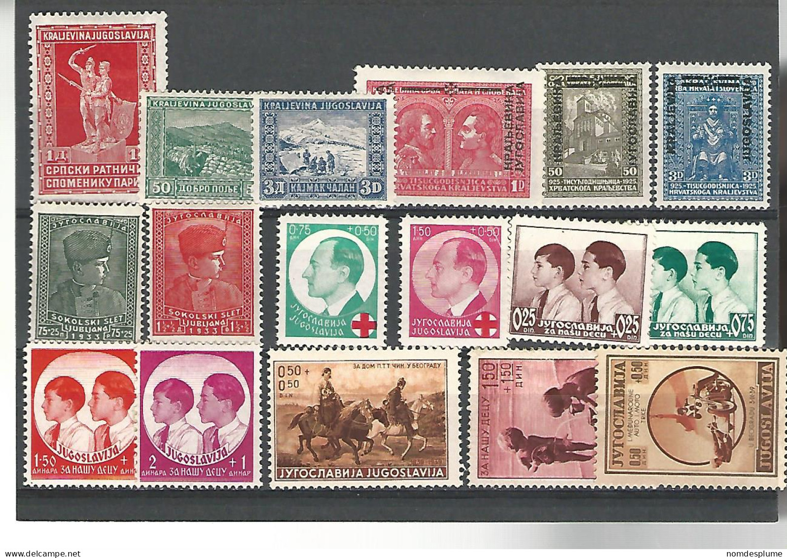 52488 ) Collection Jugoslavia Postmark Semi Postal - Colecciones & Series