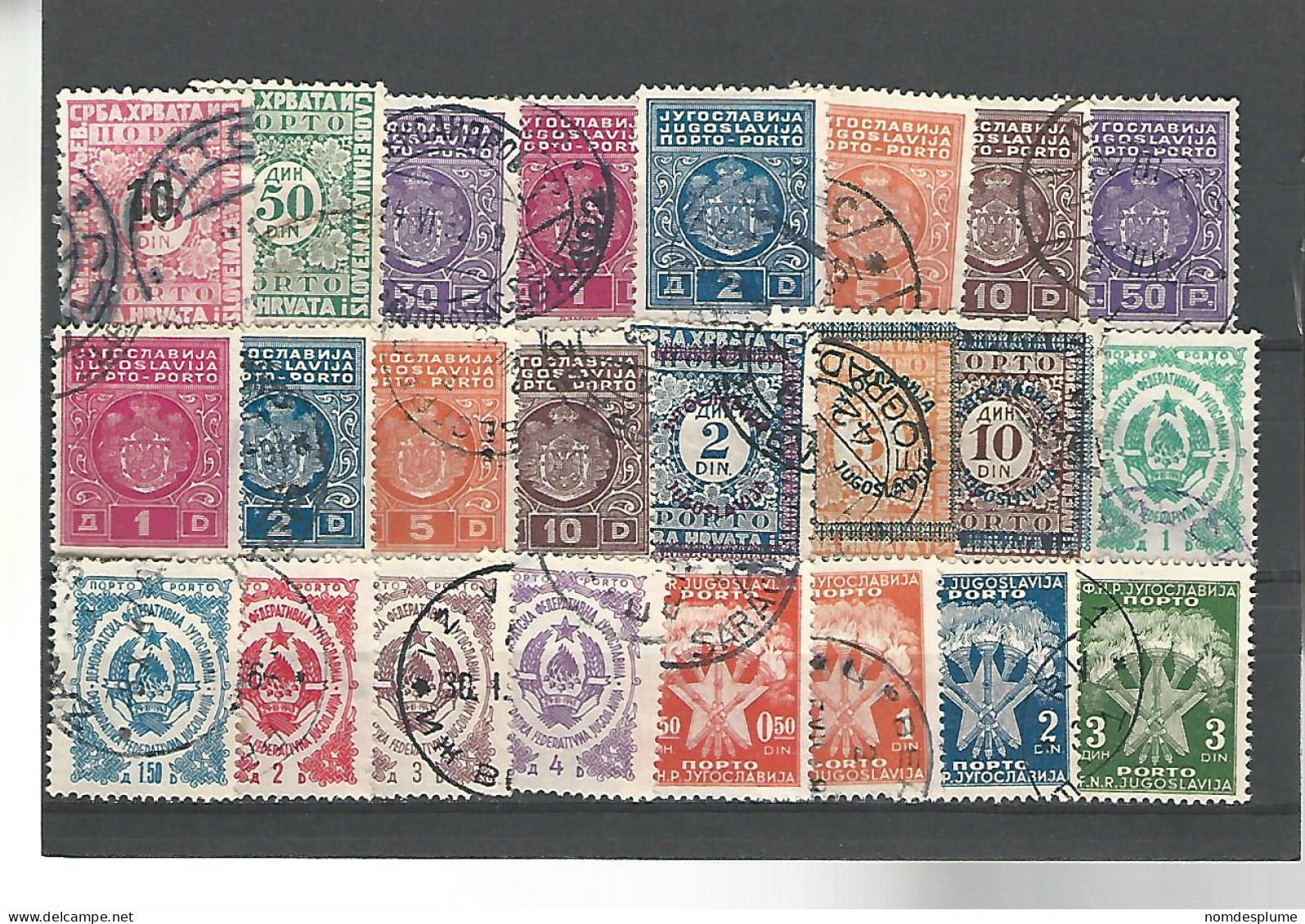 52493 ) Collection Jugoslavia   Postage Due Postmark - Portomarken